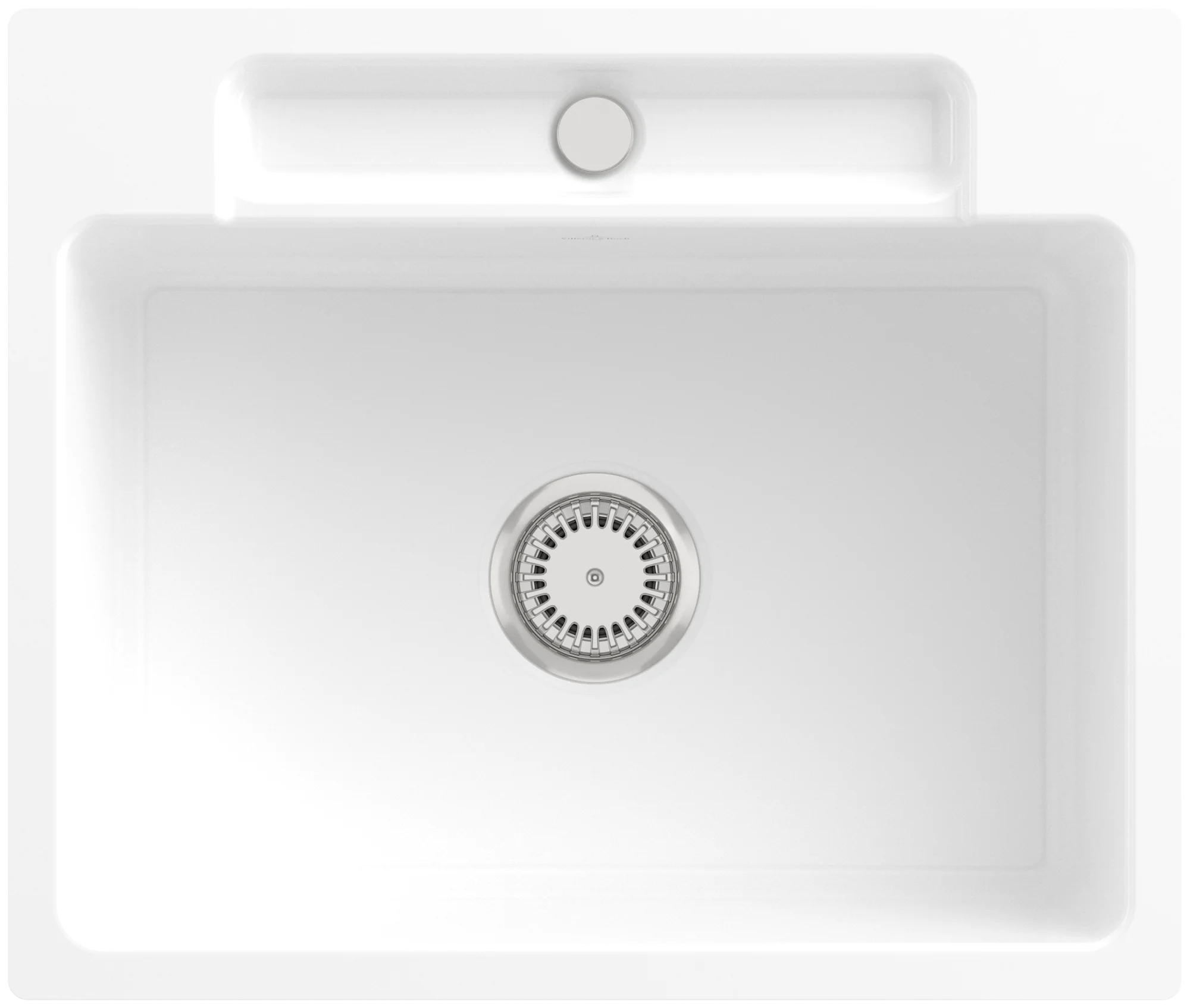 Villeroy & Boch Siluet 60 S Flat Spüle 600x510mm TitanCeram Weiß Villeroy & Boch Siluet 60 S Flat Spüle 600x510mm TitanCeram Weiß