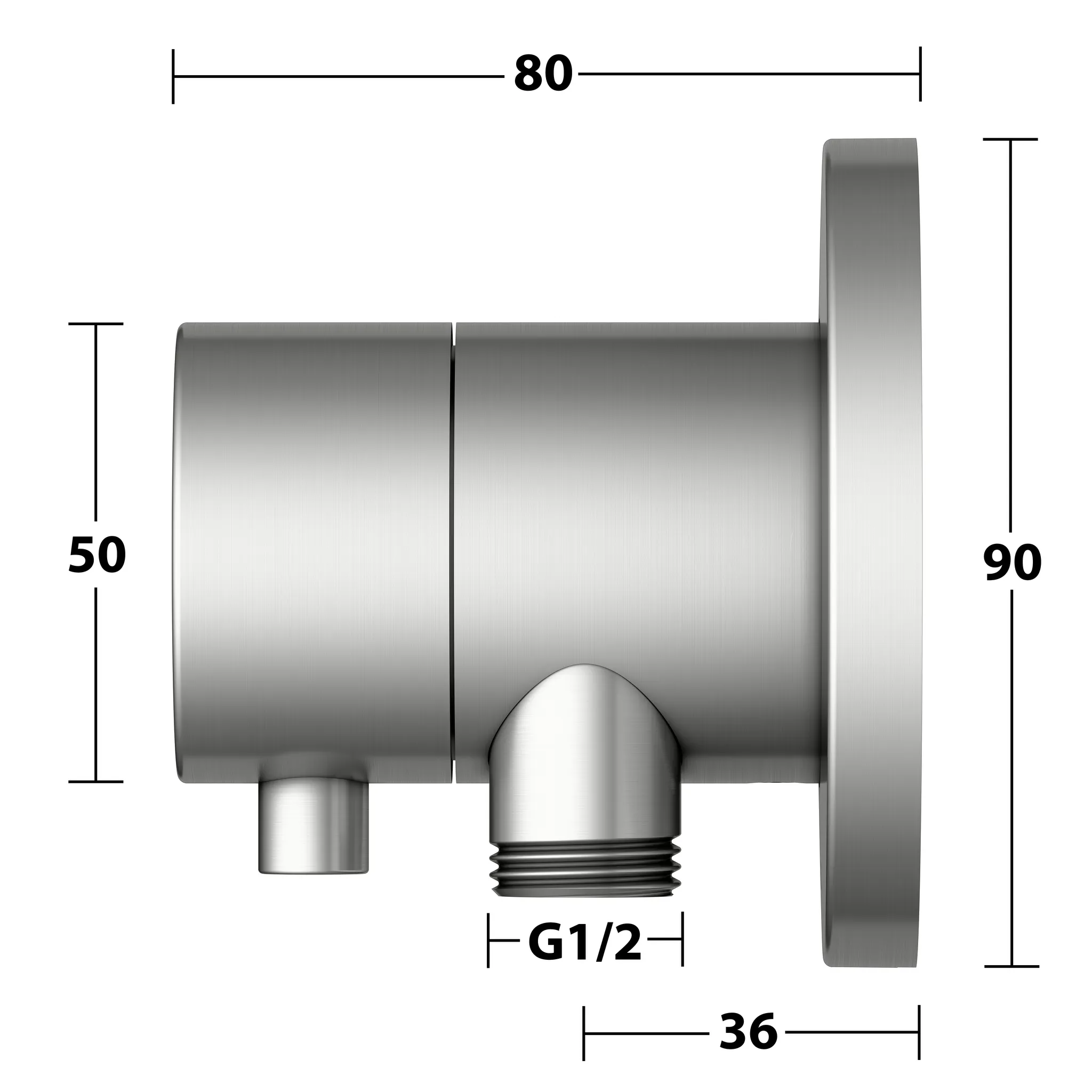KEUCO IXMO Umstellventil Unterputz für 2 Verbraucher mit Schlauchanschluss IXMO Comfort, rund Edelstahl-finish KEUCO IXMO Umstellventil Unterputz für 2 Verbraucher mit Schlauchanschluss IXMO Comfort, rund Edelstahl-finish
