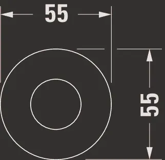 Duravit DU Brausehalter 55x102 Bronze Gebürstet