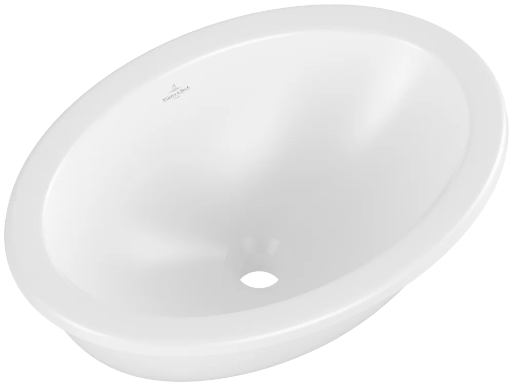 Villeroy & Boch Unterbauwaschbecken Loop & Friends, oval, Stone White CeramicPlus, 485 x 325 x 215 mm, TitanCeram, matt, ohne Überlauf Villeroy & Boch Unterbauwaschbecken Loop & Friends, oval, Stone White CeramicPlus, 485 x 325 x 215 mm, TitanCeram, matt, ohne Überlauf