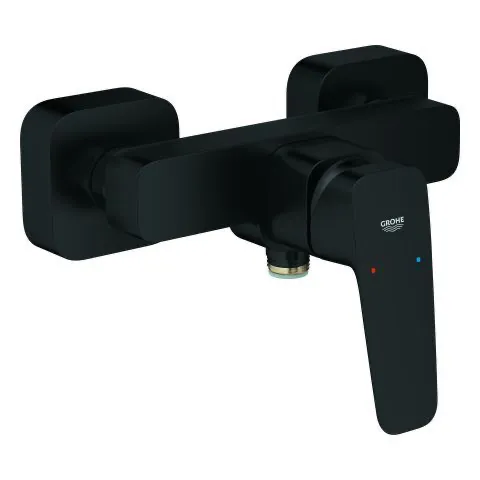 Einhand-Brausebatterie Cubeo 101824, Wandmontage, S-Anschlüsse, Wandrosette, eigensicher, chrom Einhand-Brausebatterie Cubeo 101824, Wandmontage, S-Anschlüsse, Wandrosette, eigensicher, chrom