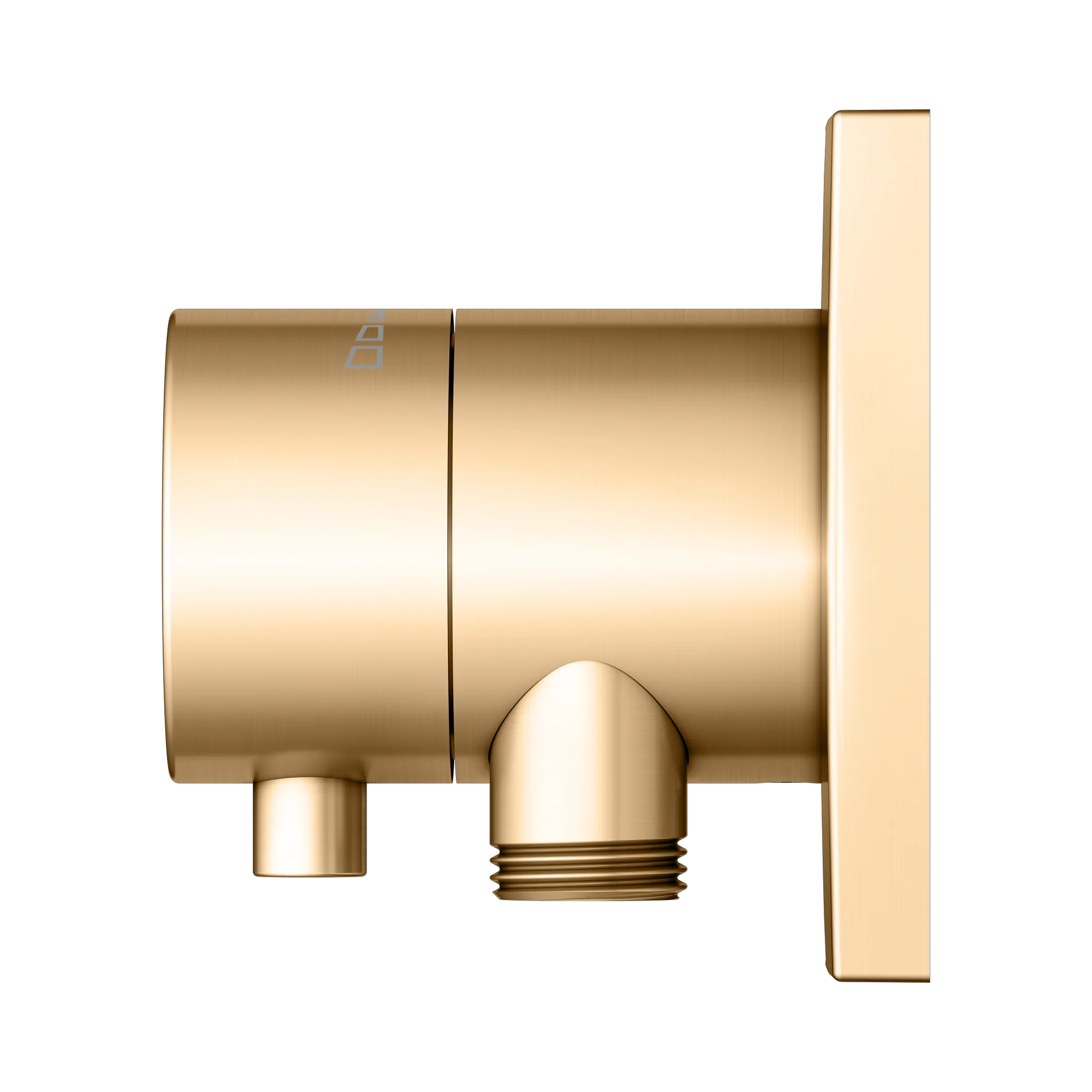 IXMO Absperrventil UP DN15 IXMO Comfort, eckig Messing geb.