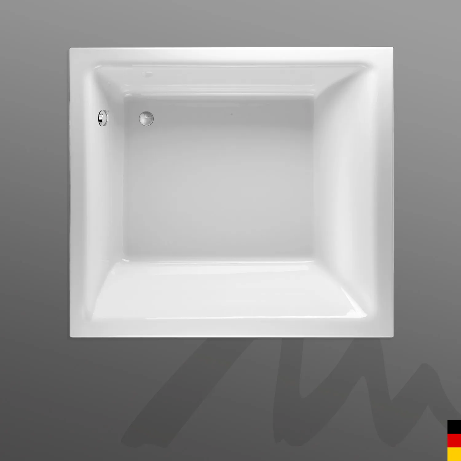 Mauersberger Acryl-Badewanne convexa 190⁄170 1900x1700x495, Farbe weiß