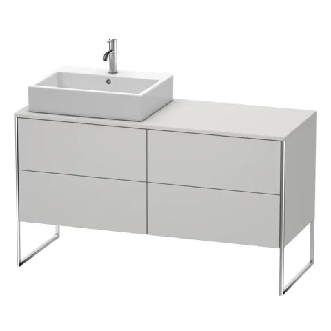 Duravit Waschtischunterschrank bodenstehend „XSquare“ 140 × 77,8 × 54,8 cm Nordic Weiß Seidenmatt Duravit Waschtischunterschrank bodenstehend „XSquare“ 140 × 77,8 × 54,8 cm Nordic Weiß Seidenmatt
