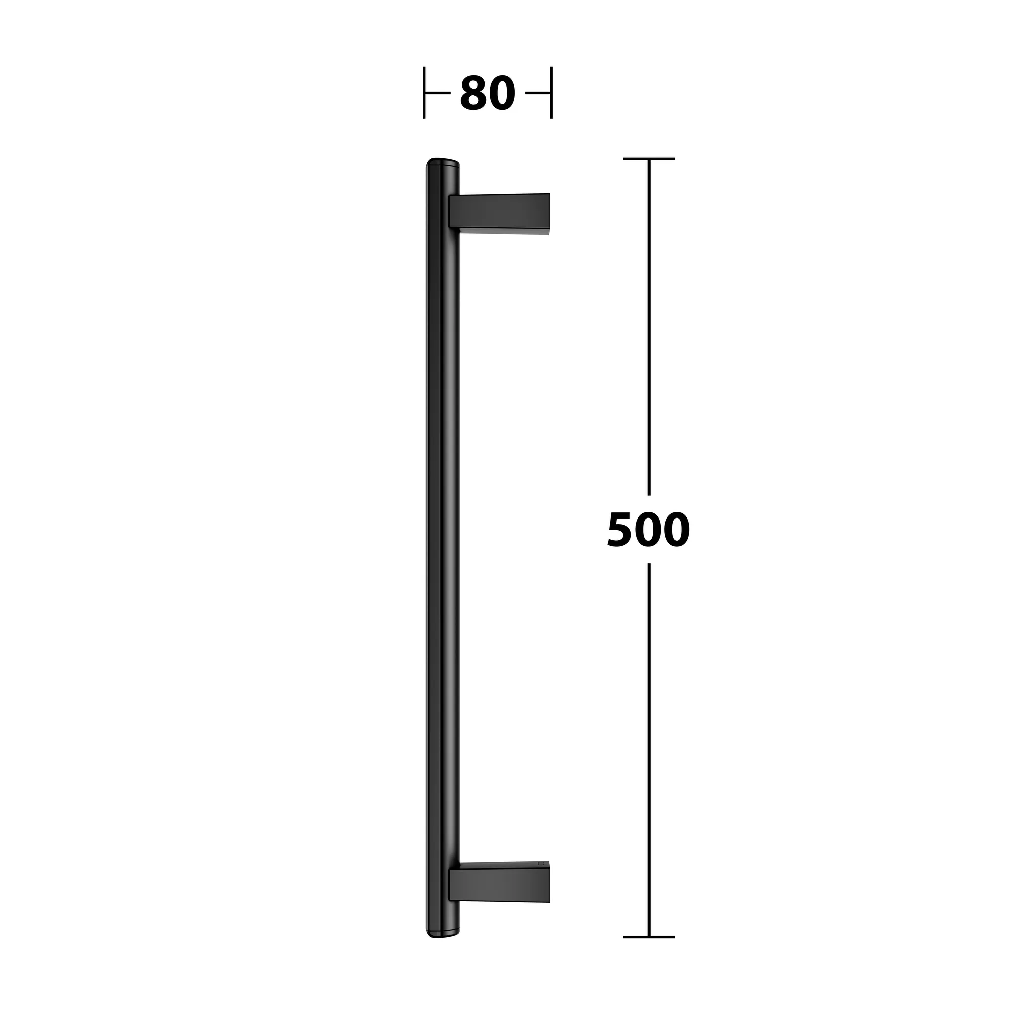 KEUCO Haltegriff „Axess“ 40 × 500 mm Ausführung in Schwarz (matt)