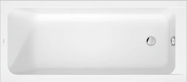 Duravit Badewanne „D-Code“ rechteck 1600 × 700 mm, Fußablauf in Weiß Duravit Badewanne „D-Code“ rechteck 1600 × 700 mm, Fußablauf in Weiß