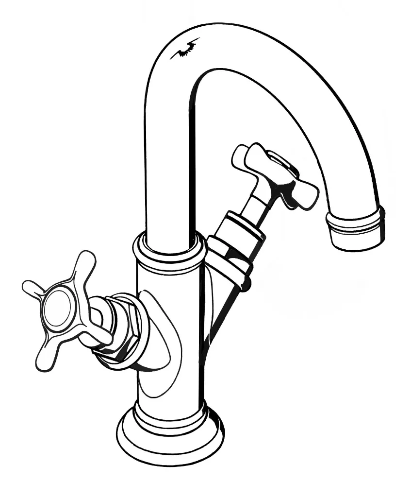 Zweigriff Waschtischarmatur Axor Montreux für Handwaschbecken chrom Zweigriff Waschtischarmatur Axor Montreux für Handwaschbecken chrom