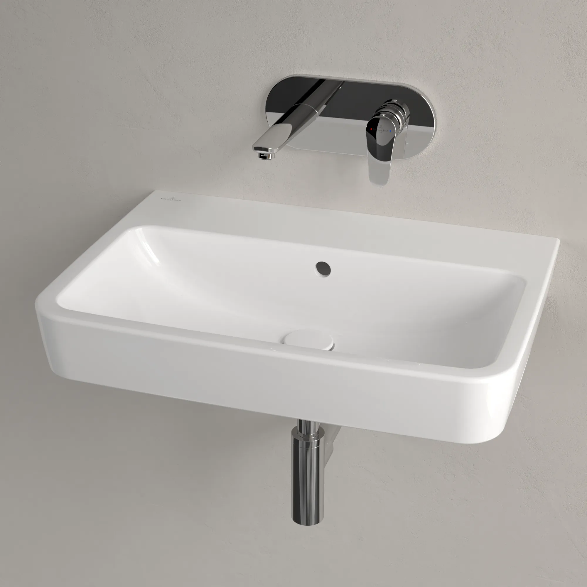 Villeroy & Boch Einbau-/Aufsatz Wandwaschtisch geschliffen „O.novo“ 650 × 460 × 175 mm, für Becken mittig, ohne Hahnlochbohrung in Weiß Alpin Villeroy & Boch Einbau-/Aufsatz Wandwaschtisch geschliffen „O.novo“ 650 × 460 × 175 mm, für Becken mittig, ohne Hahnlochbohrung in Weiß Alpin