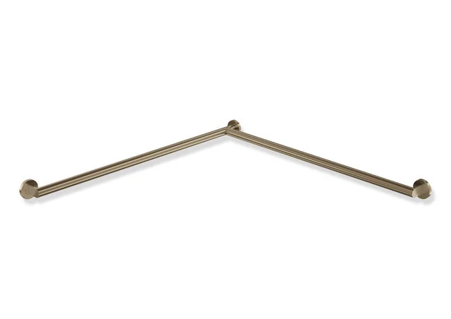 HEWI Dusch- und Wannenhandlauf System 900, PVD bronze gebürstet, waagerechte Länge 947 mm, Stangendurchmesser 32 mm, Ausführung rechts HEWI Dusch- und Wannenhandlauf System 900, PVD bronze gebürstet, waagerechte Länge 947 mm, Stangendurchmesser 32 mm, Ausführung rechts