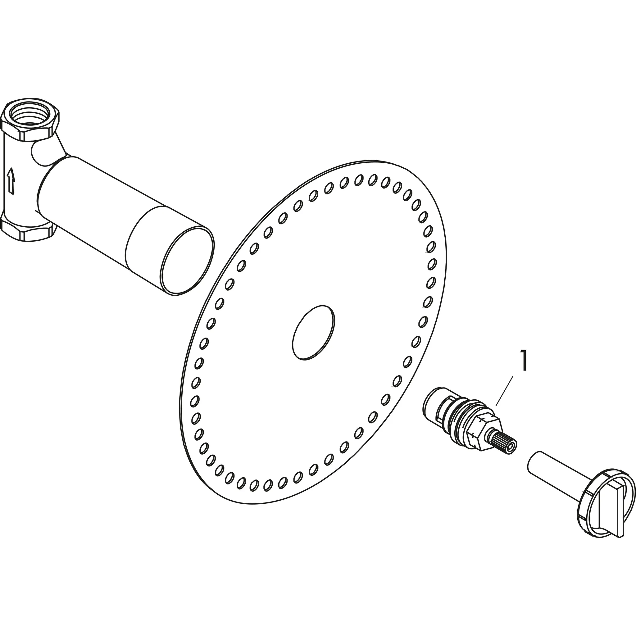 Hansgrohe AXOR Ventile ohne Grundkörper, Axor Grundkörper 40 l/min für Absperrventil Unterputz Keramik DN15 Hansgrohe AXOR Ventile ohne Grundkörper, Axor Grundkörper 40 l/min für Absperrventil Unterputz Keramik DN15