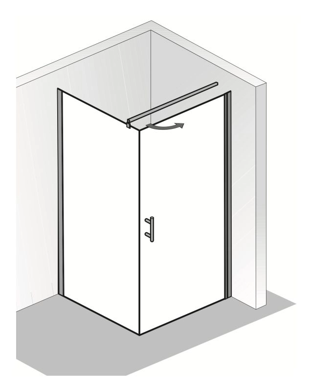 HSK gerahmte Seitenwand für Drehtür „Favorit Nova“ Glas Mattglas, Profile Weiß, für 900 mm, H: 1950 mm HSK gerahmte Seitenwand für Drehtür „Favorit Nova“ Glas Mattglas, Profile Weiß, für 900 mm, H: 1950 mm