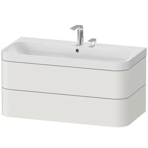 Duravit Waschtischunterschrank c-shaped Set wandhängend „Happy D.2 Plus“ 97,5 × 48 × 49 cm Duravit Waschtischunterschrank c-shaped Set wandhängend „Happy D.2 Plus“ 97,5 × 48 × 49 cm