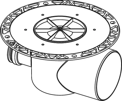 TECEdrainpoint S Ablauf DN 100 mit Seal System Univ.fl.