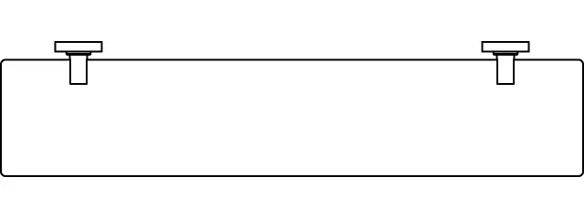 Glasablage IOM 520mm satiniertes Glas Chrom Glasablage IOM 520mm satiniertes Glas Chrom