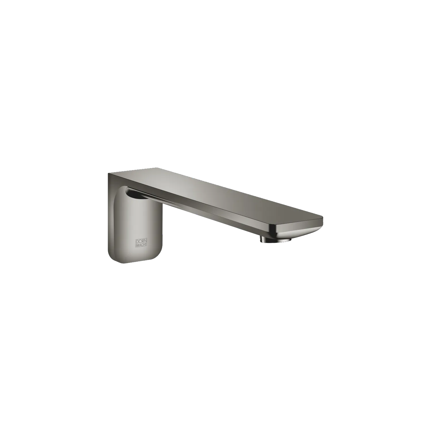 Dornbracht LISSE Wannenauslauf Wandmontage Dark Chrome, Ausladung 210 mm, Normalstrahl, Bohrungsdurchmesser 37 mm, Anschluss 1/2", max. Durchfluss