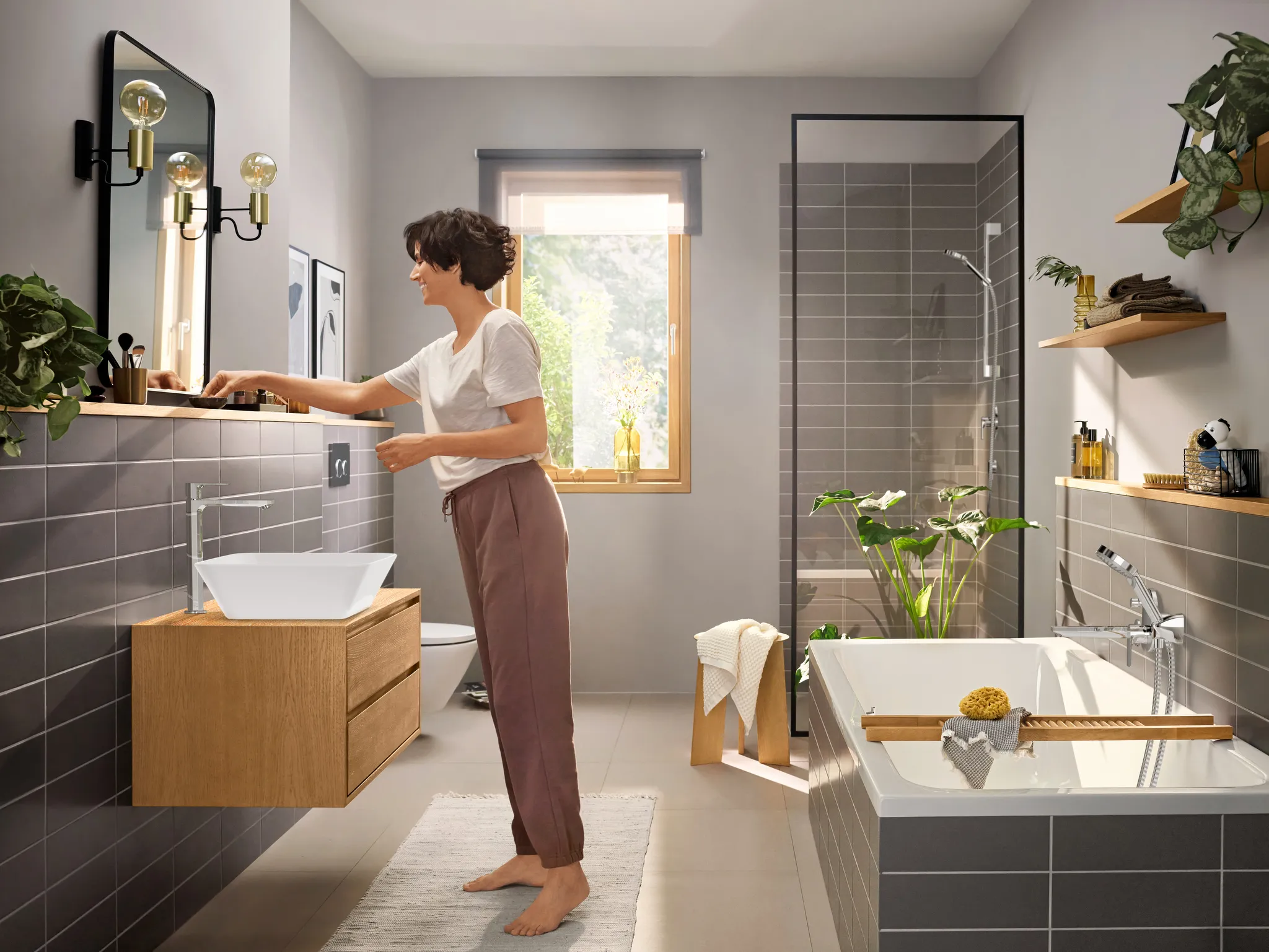 Waschtischmischer Rebris E 240 CoolStart EcoSmart+ m.Zugst.chrom Waschtischmischer Rebris E 240 CoolStart EcoSmart+ m.Zugst.chrom
