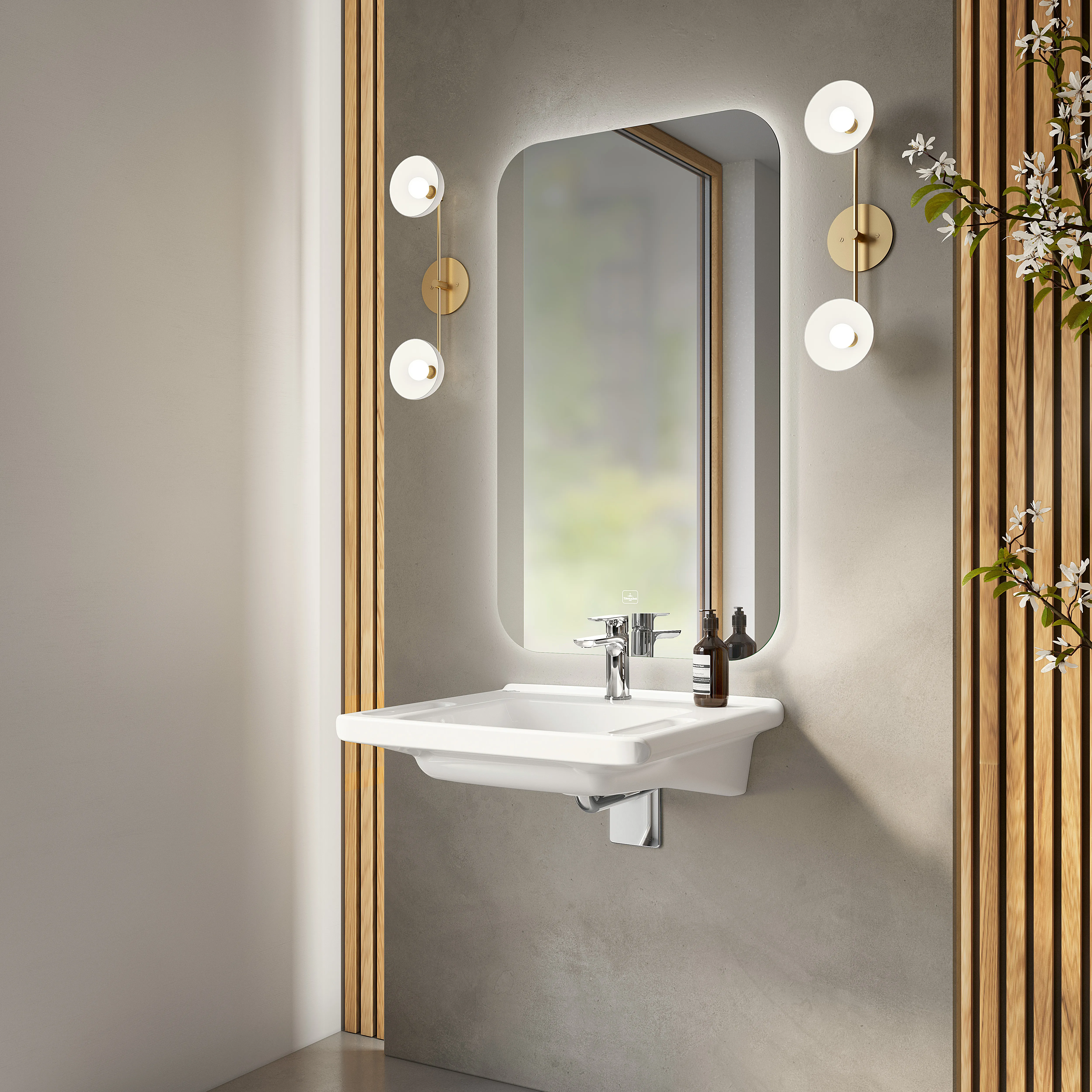 Villeroy & Boch Wandwaschtisch „ViCare“ 600 × 550 × 180 mm in Weiß Alpin Villeroy & Boch Wandwaschtisch „ViCare“ 600 × 550 × 180 mm in Weiß Alpin