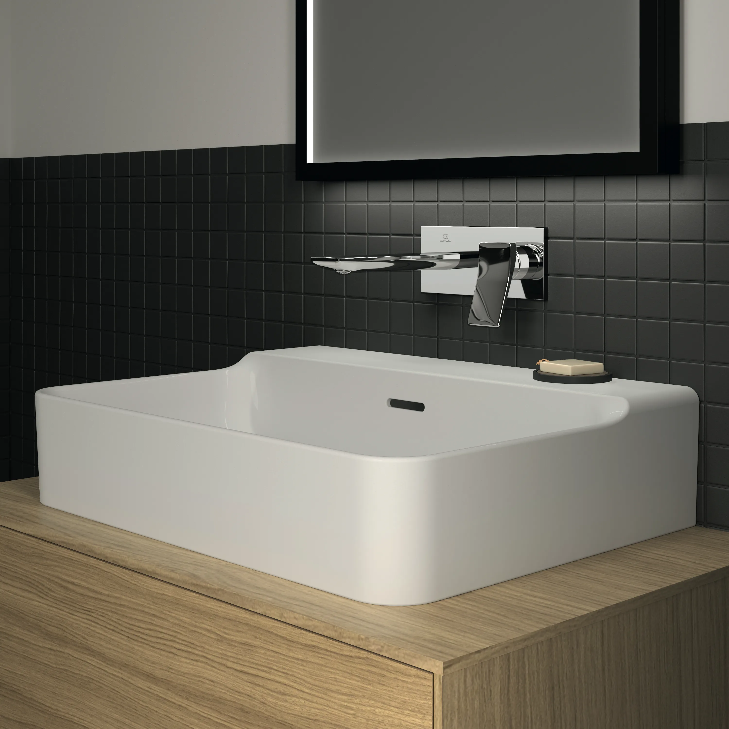 Waschbecken „Conca“ 60 × 45 × 16,5 cm in Weiß Waschbecken „Conca“ 60 × 45 × 16,5 cm in Weiß