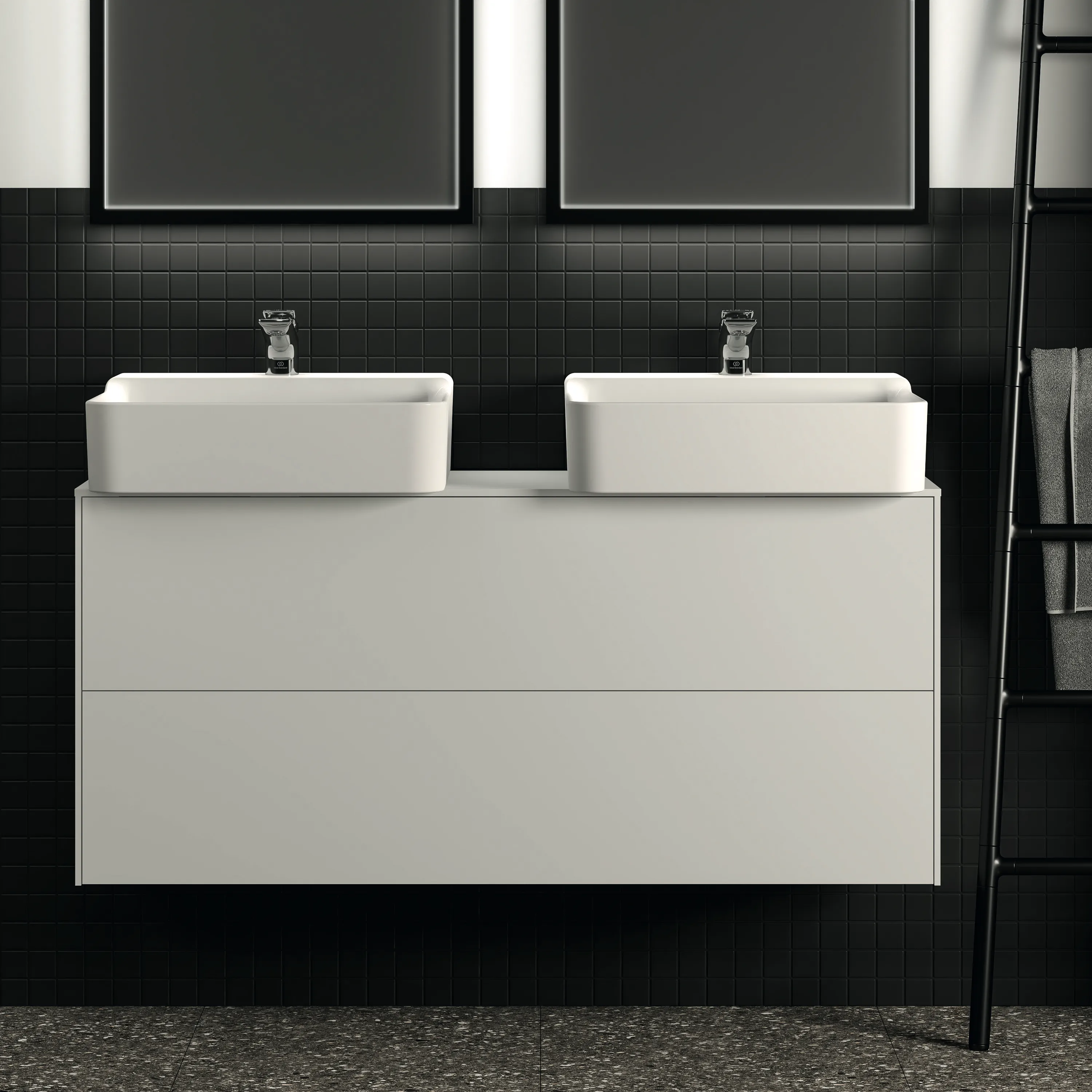 Ideal Standard Waschtischunterschrank Conca, 2 Auszüge, Weiß Ideal Standard Waschtischunterschrank Conca, 2 Auszüge, Weiß