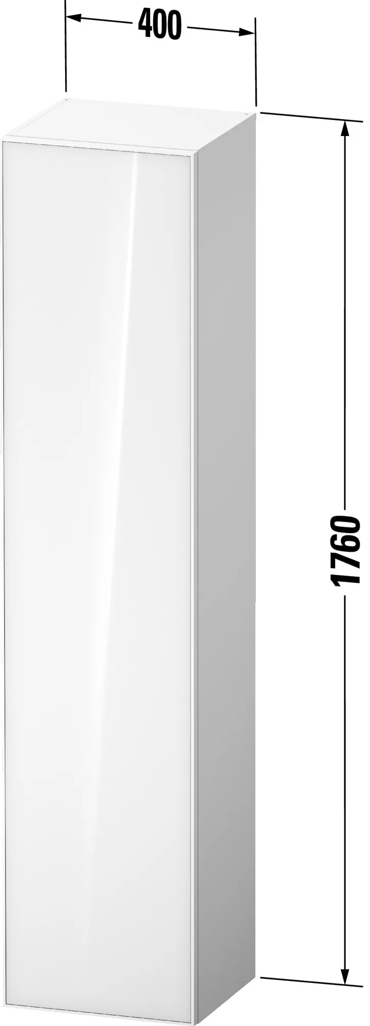 Duravit Hochschrank „Zencha“ 40 × 176 × 36 cm Duravit Hochschrank „Zencha“ 40 × 176 × 36 cm