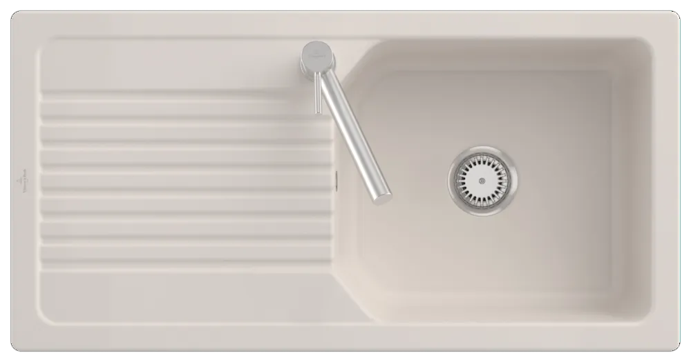 Villeroy & Boch Einbau-Küchenspülbecken „Linara“ 60 1000 × 510 × 200 mm in Crema Villeroy & Boch Einbau-Küchenspülbecken „Linara“ 60 1000 × 510 × 200 mm in Crema