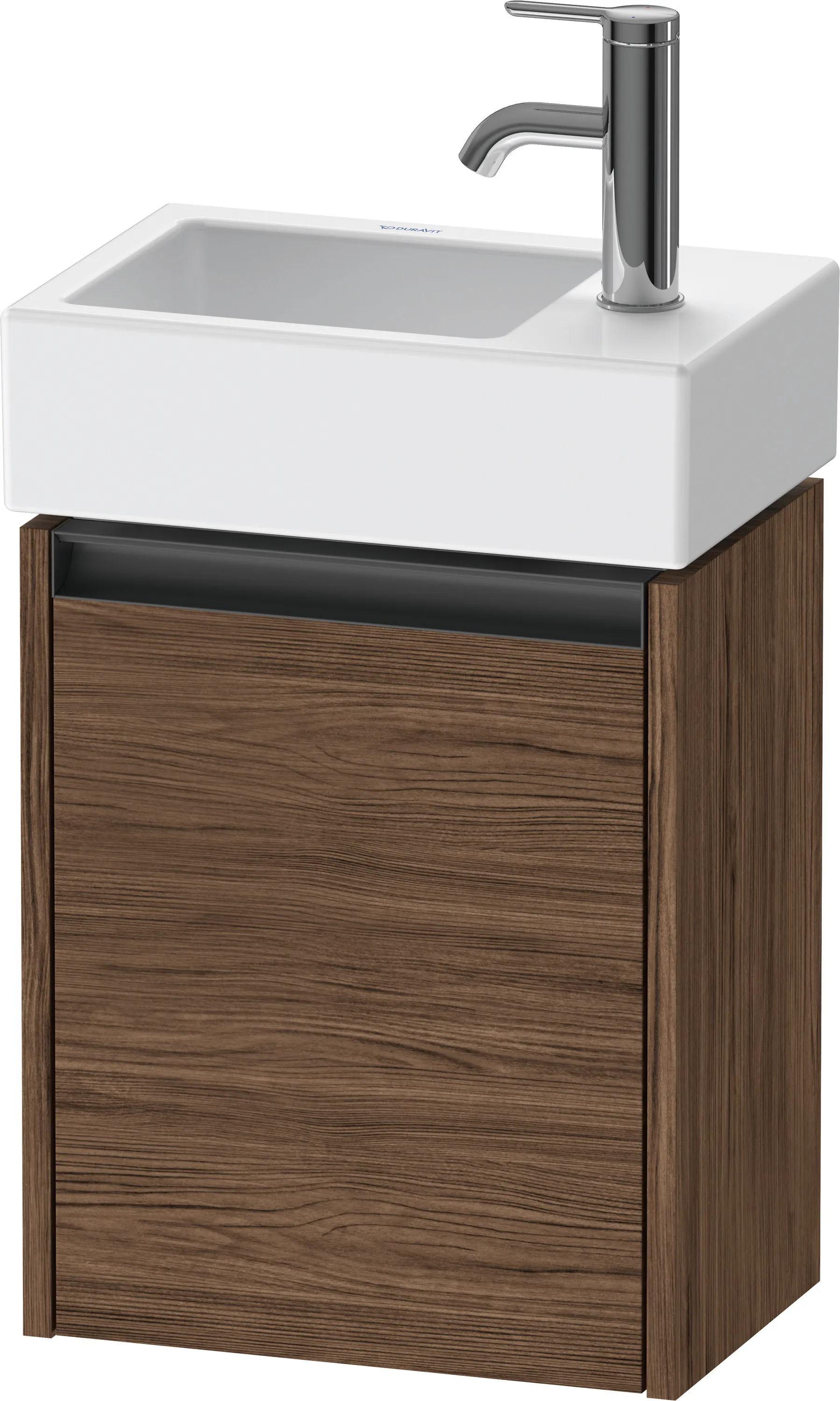 Duravit Waschtischunterschrank wandhängend „Ketho.2“ 36,4 × 44 × 23,8 cm in Nussbaum Dunkel