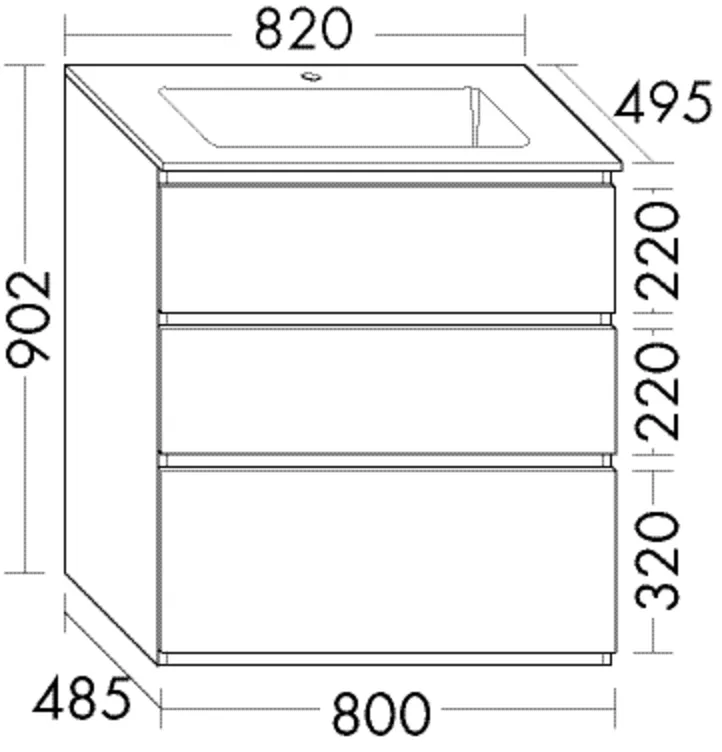 burgbad Waschtischunterschrank „Lin20“ in Salbeigrau Solid Matt