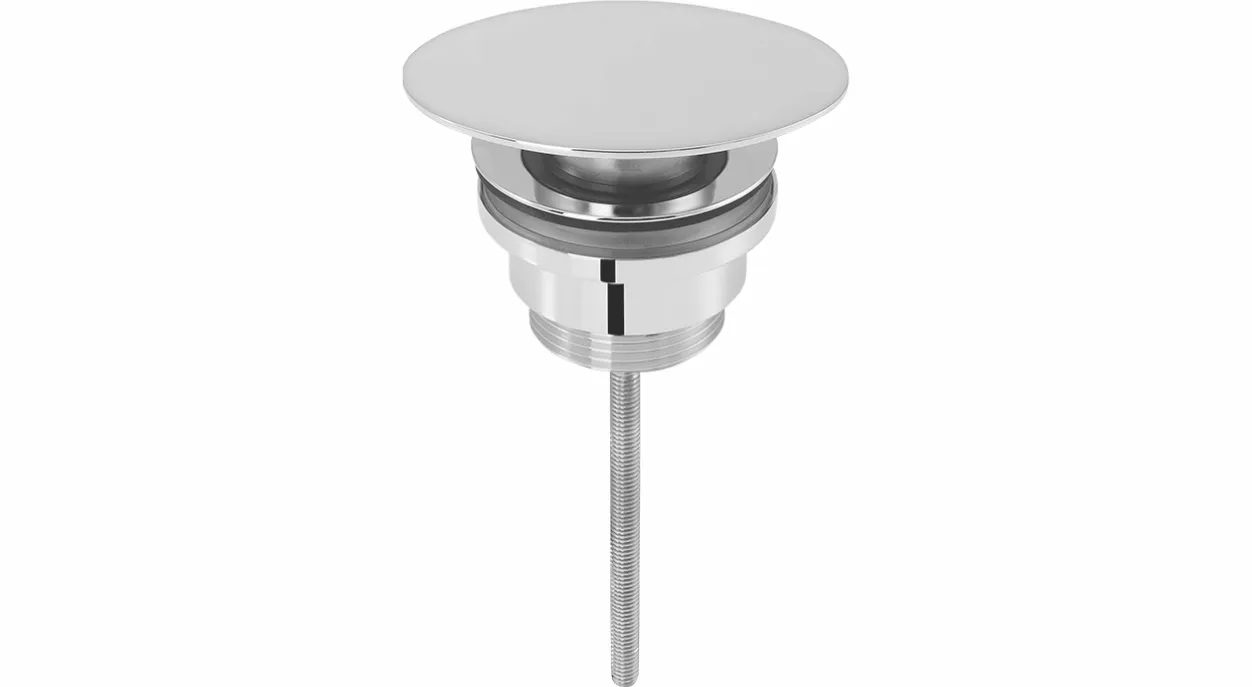 Design-Ablaufventil 1 1/4″ Messing vc Stopfen flach oval nicht verschließbar