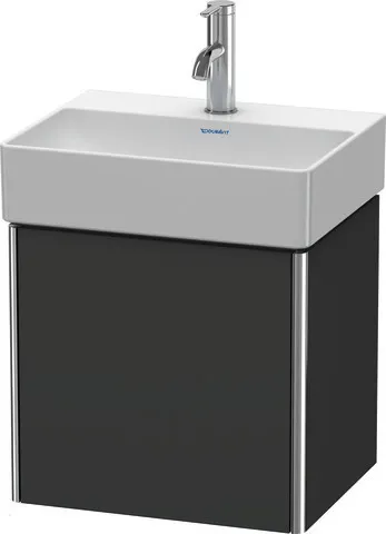 Duravit Waschtischunterschrank wandhängend „XSquare“ 43,4 × 39,7 × 34 cm Graphit Supermatt