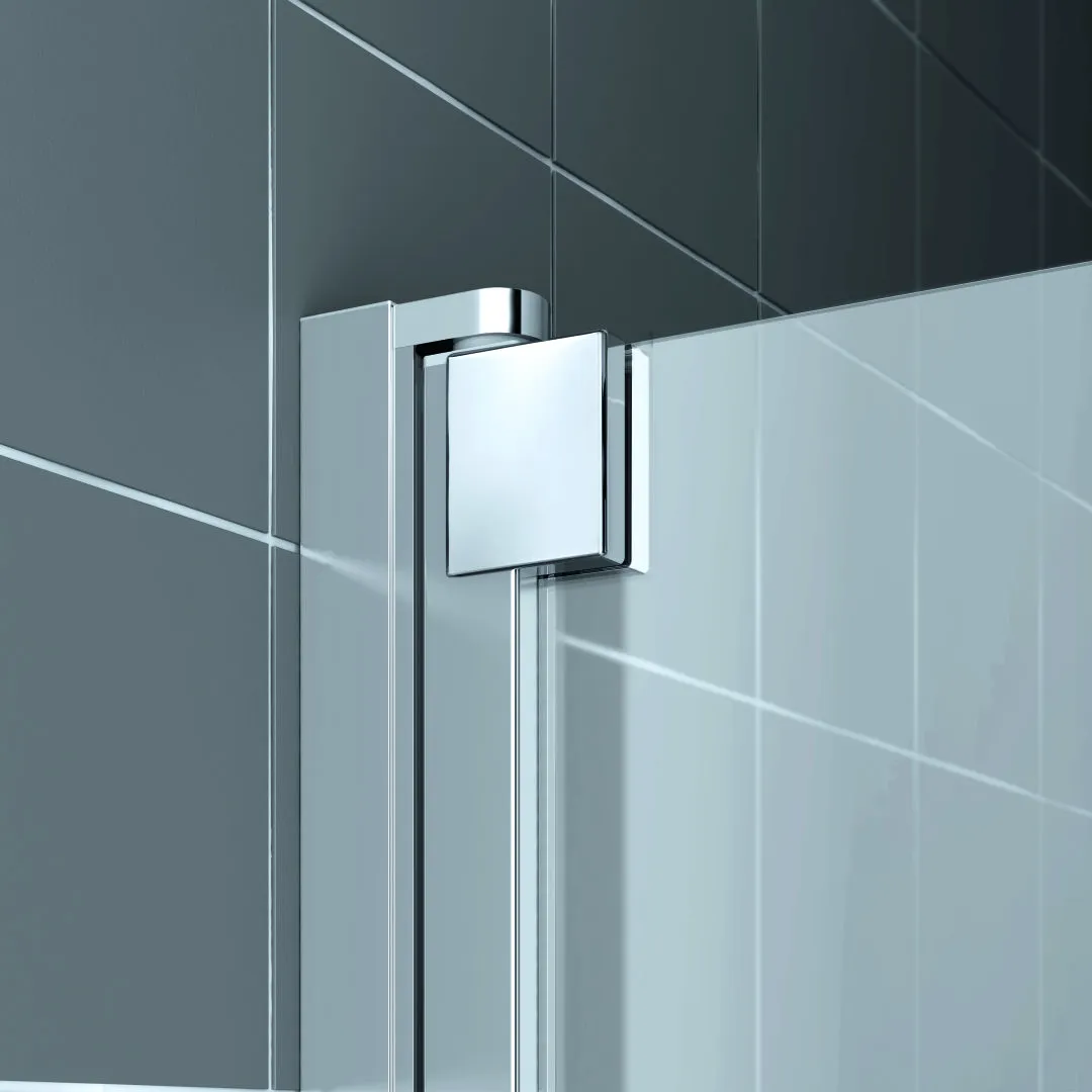 Kermi Pendeltür für Nische und Ecke „RAYA“ Glas SR Opaco, Profile Silber Hochglanz, BV: 708 - 768 mm GAK: 695 - 745 mm WE: 708 - 768 mm H: 1850 mm Kermi Pendeltür für Nische und Ecke „RAYA“ Glas SR Opaco, Profile Silber Hochglanz, BV: 708 - 768 mm GAK: 695 - 745 mm WE: 708 - 768 mm H: 1850 mm