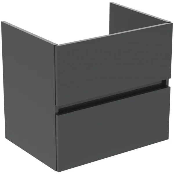 Ideal Standard Waschtischunterschrank „Eurovit+“ 60 × 55 × 44 cm Hochglanz grau lackiert Ideal Standard Waschtischunterschrank „Eurovit+“ 60 × 55 × 44 cm Hochglanz grau lackiert