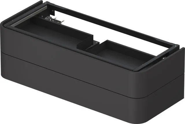 Duravit Waschtischunterschrank wandhängend „Happy D.2 Plus“ 130 × 40,8 × 55 cm Graphit Supermatt