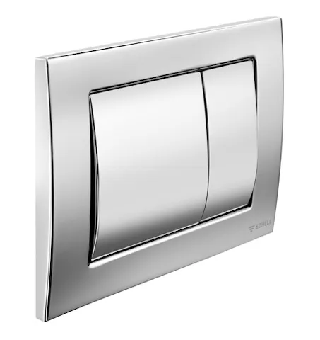WC-Betätigungsplatte MONTUS FIELD, Frontplatte chrom