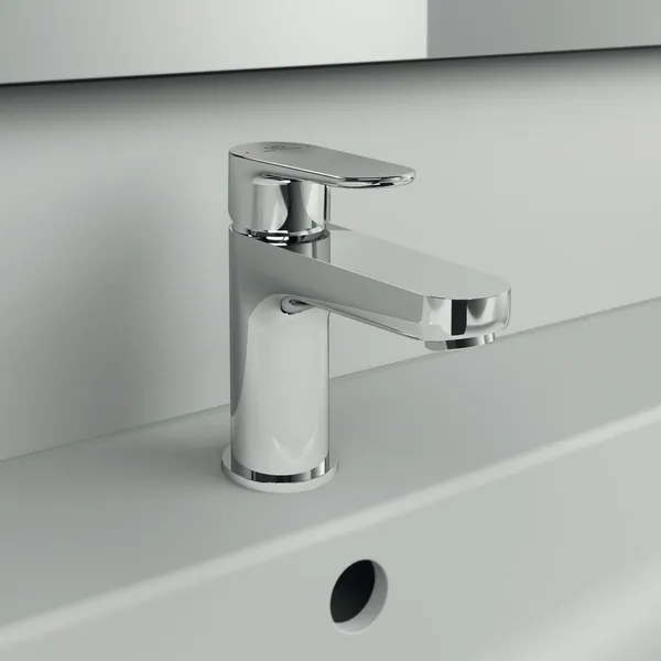 Waschtischarmatur Cerafine O, H80, mit Ablaufgarnitur, Ausladung 114mm, Chrom Waschtischarmatur Cerafine O, H80, mit Ablaufgarnitur, Ausladung 114mm, Chrom