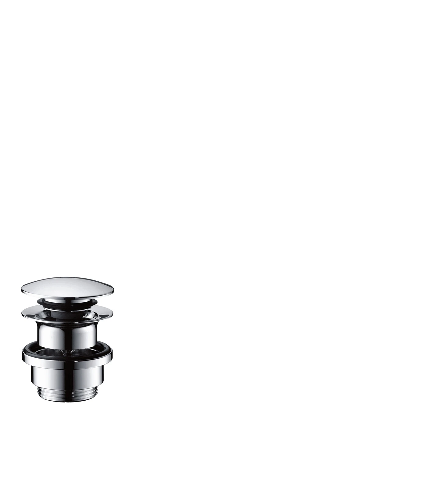 Ablaufventil Push-Open Axor DN32 chrom mit Überlaufloch Ablaufventil Push-Open Axor DN32 chrom mit Überlaufloch