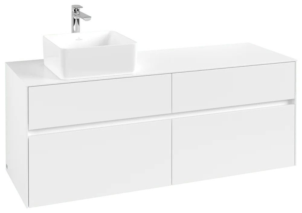Villeroy & Boch Collaro Waschbeckenunterschrank C04600, 1400x548x500mm, White Matt