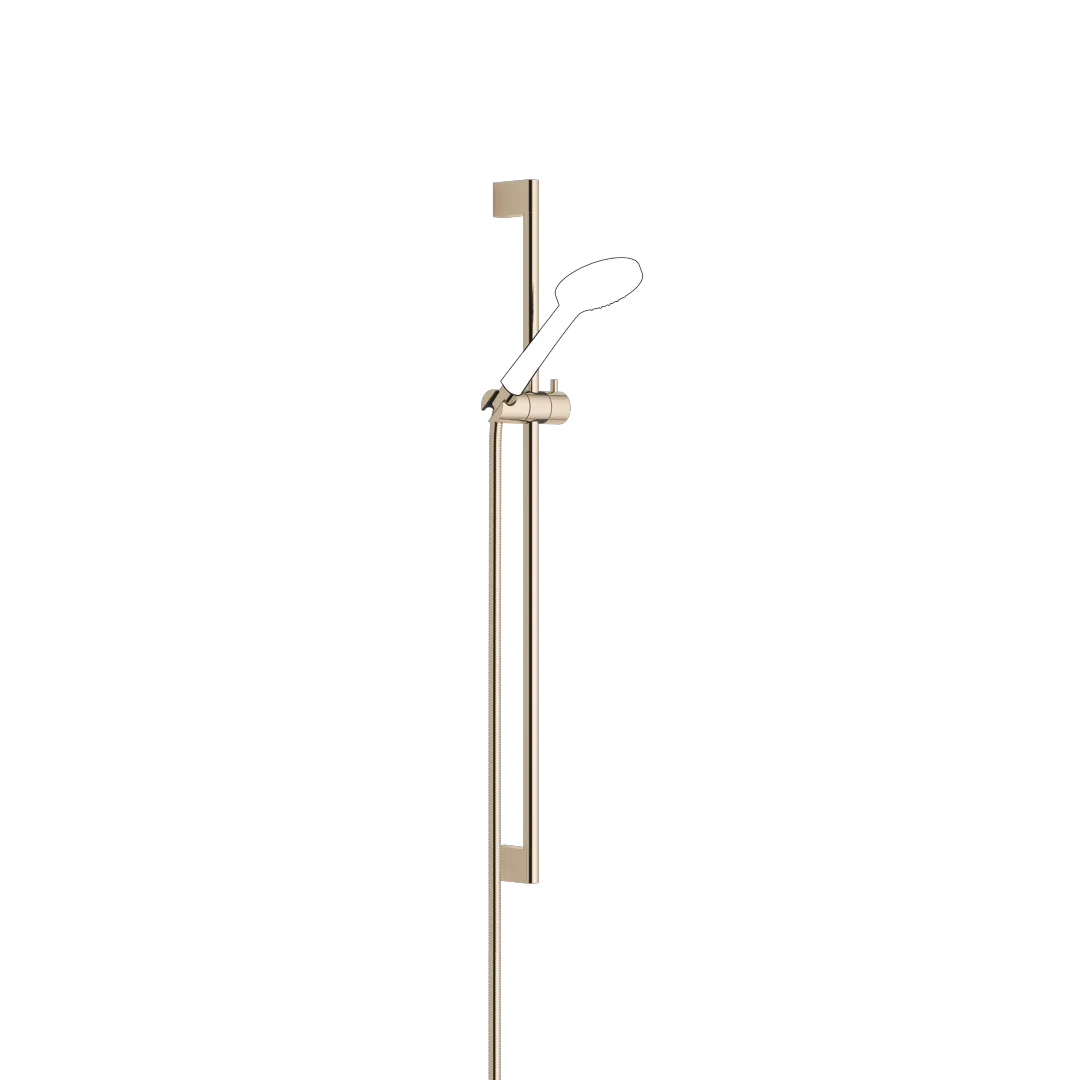 Dornbracht Duschgarnitur SERIENNEUTRAL Light Gold PVD, Metallbrauseschlauch 1750 mm mit Verdrehschutz, Rohrdurchmesser 18 mm