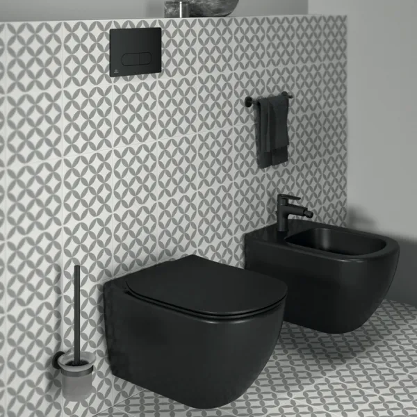 Betätigungsplatte M1 Oleas, mechanische Auslösung, Schwarz Betätigungsplatte M1 Oleas, mechanische Auslösung, Schwarz