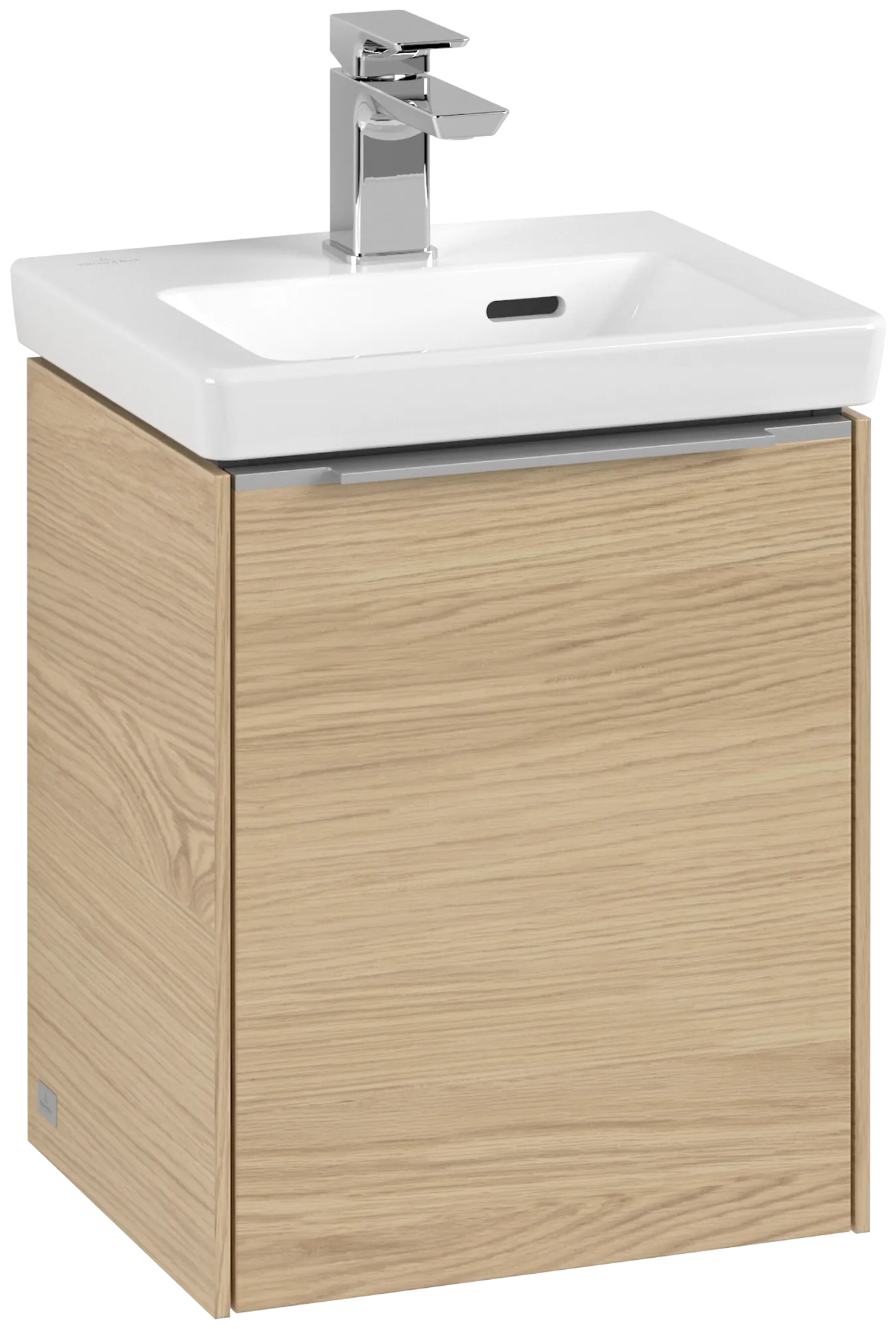 Villeroy & Boch Waschtischunterschrank mit Tür „Subway 3.0“ für Schrankwaschtisch 351 × 429 × 309 mm Nordic Oak, 1 Tür, für Becken mittig, Anschlag links Villeroy & Boch Waschtischunterschrank mit Tür „Subway 3.0“ für Schrankwaschtisch 351 × 429 × 309 mm Nordic Oak, 1 Tür, für Becken mittig, Anschlag links