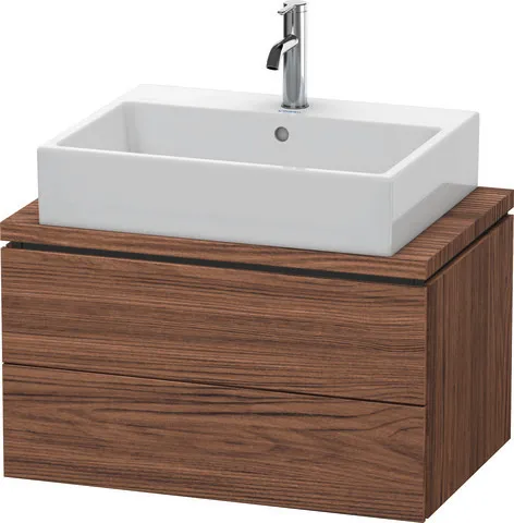 Duravit Waschtischunterschrank wandhängend „L-Cube“ 72 × 40 × 47,7 cm Nussbaum Dunkel