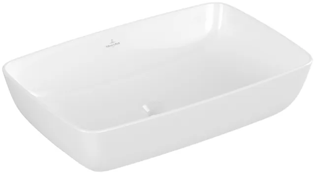 Villeroy & Boch Aufsatzwaschtisch aus TitanCeram „Artis“ 580 × 385 × 130 mm in Weiß Alpin Villeroy & Boch Aufsatzwaschtisch aus TitanCeram „Artis“ 580 × 385 × 130 mm in Weiß Alpin