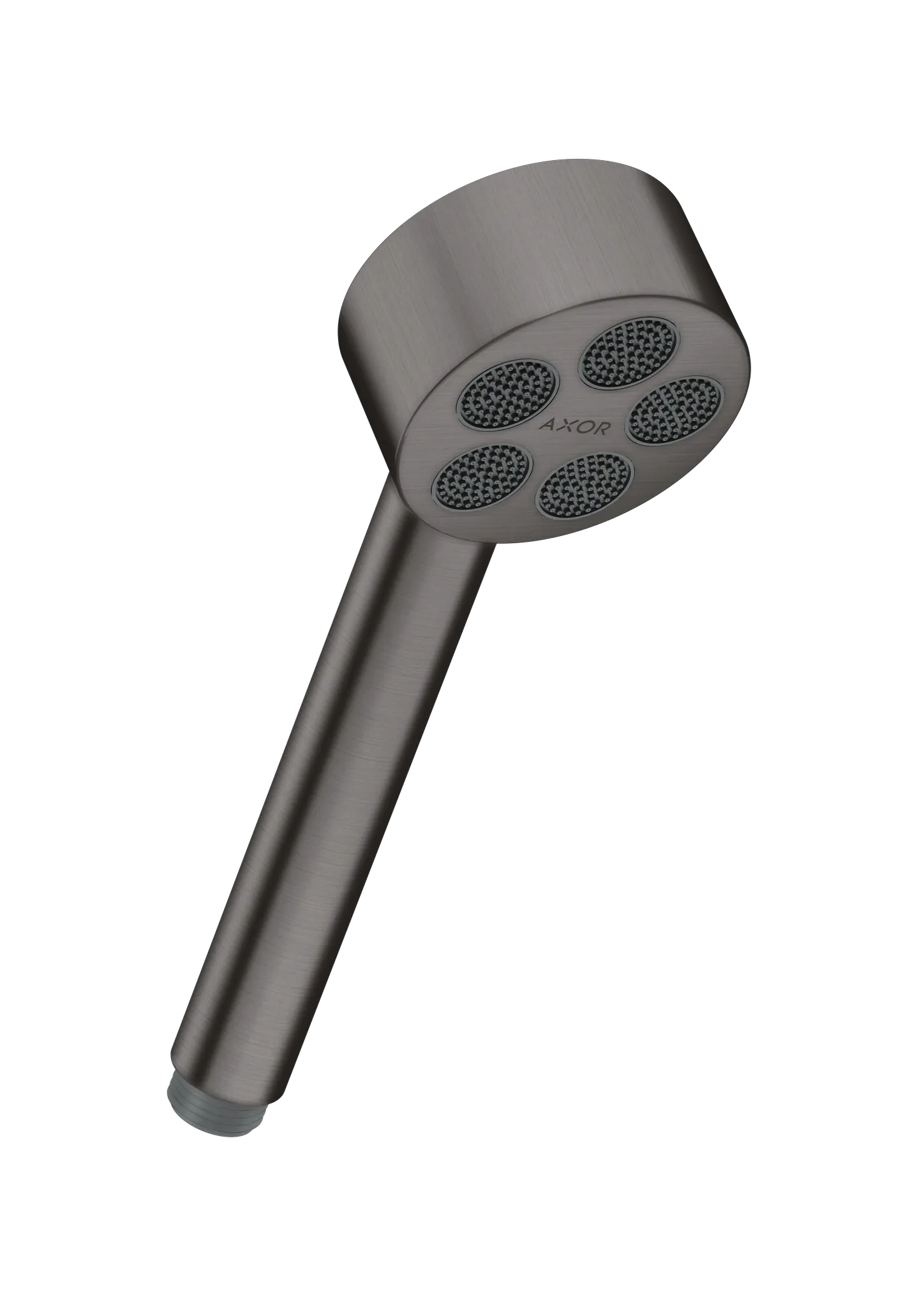 Hansgrohe AXOR One Handbrause 75 1jet EcoSmart BBC, Brushed Black Chrome, 73 mm Brausekopfgröße, PowderRain Strahlart, QuickClean Technologie, max. Durchflussmenge 9,1 l/min bei 3 bar