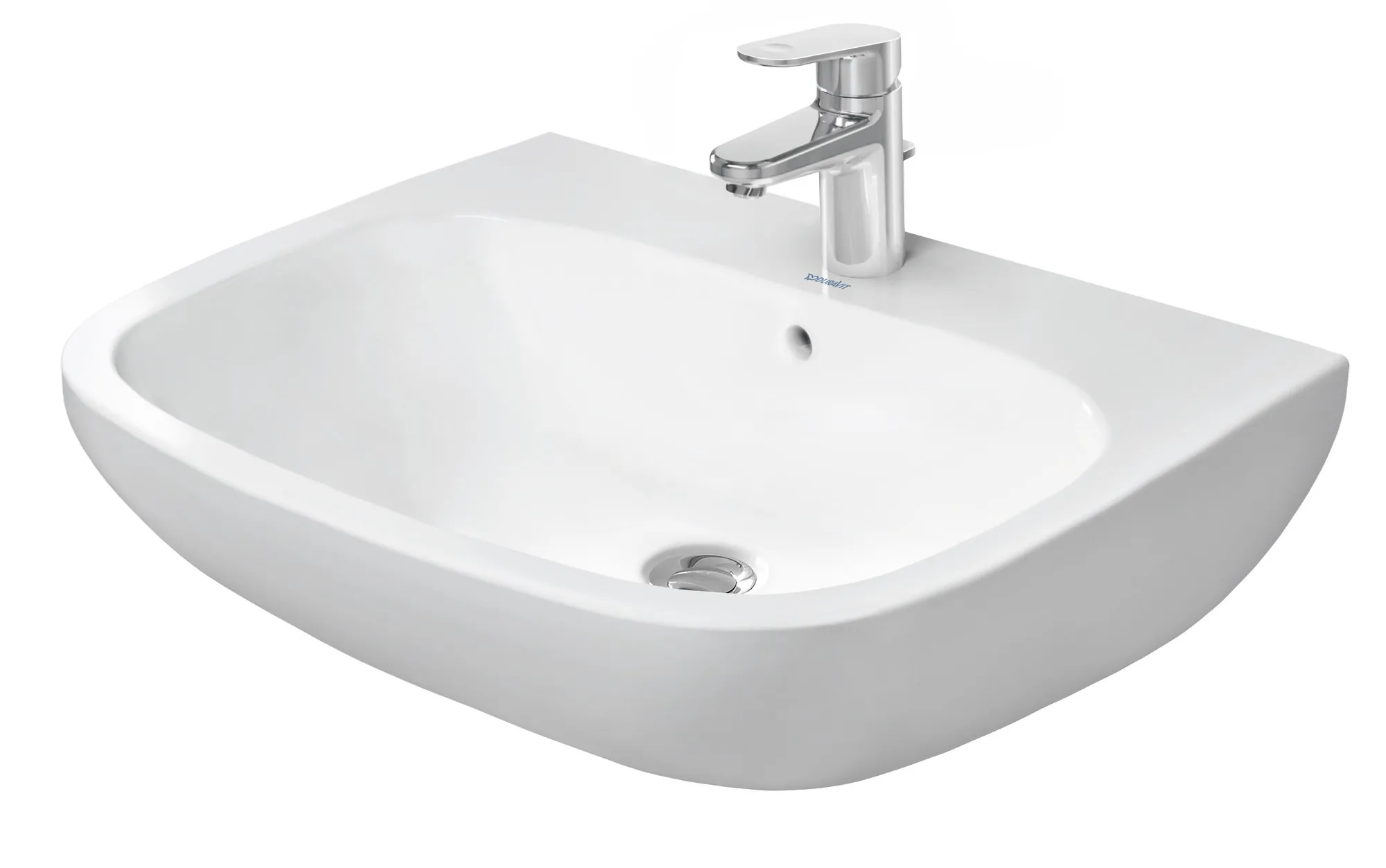 Wandwaschtisch „D-Code“, mit Überlauf 65 × 50 cm Wandwaschtisch „D-Code“, mit Überlauf 65 × 50 cm