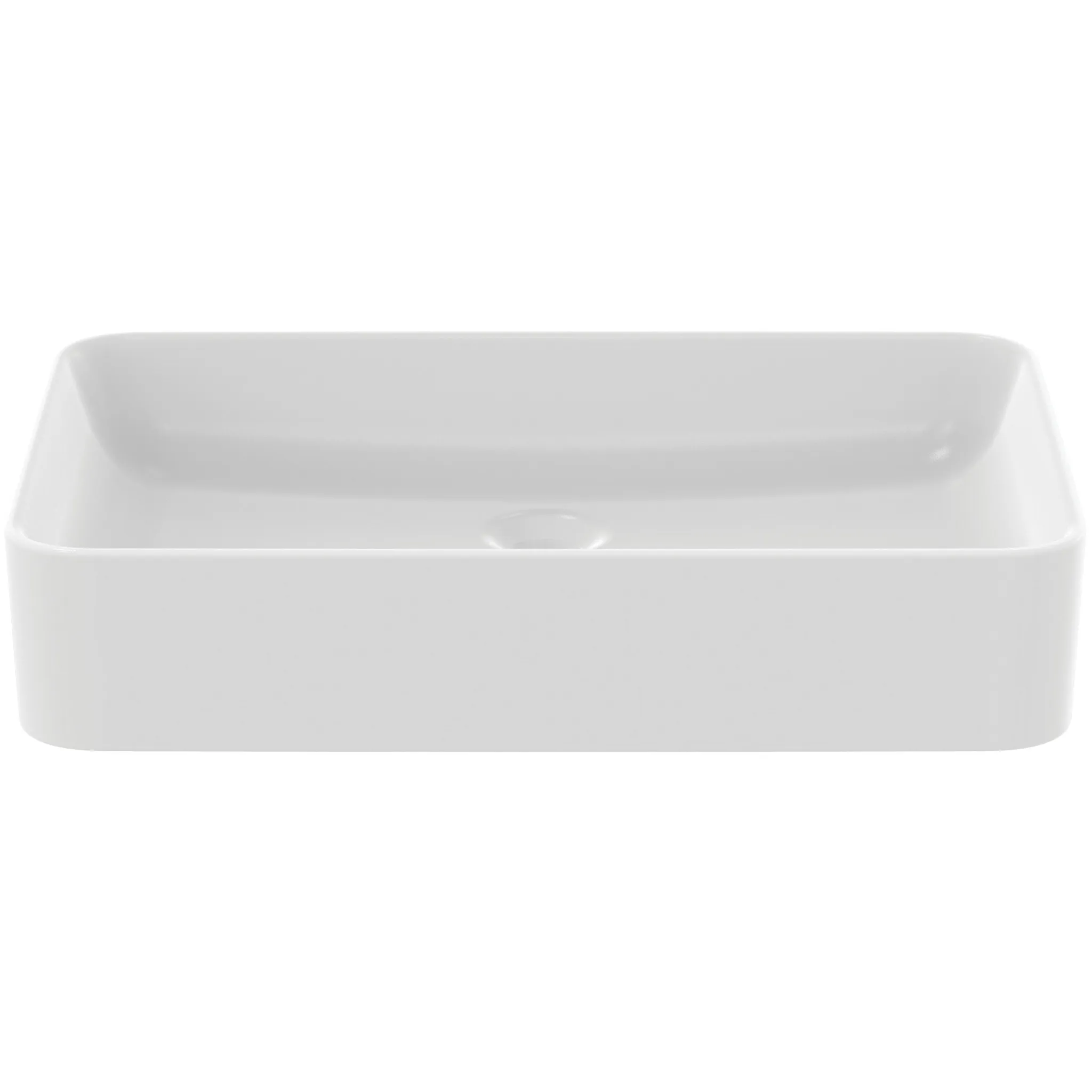 Ideal Standard Conca Schale, eckig, Seidenweiß, 600x400x110 mm, Feinfeuerton, ohne Hahnloch, ohne Überlauf