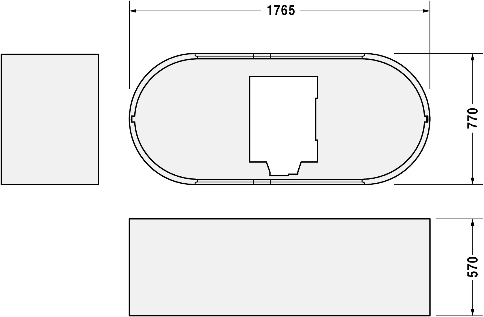 Badewannenträger für Starck 700009