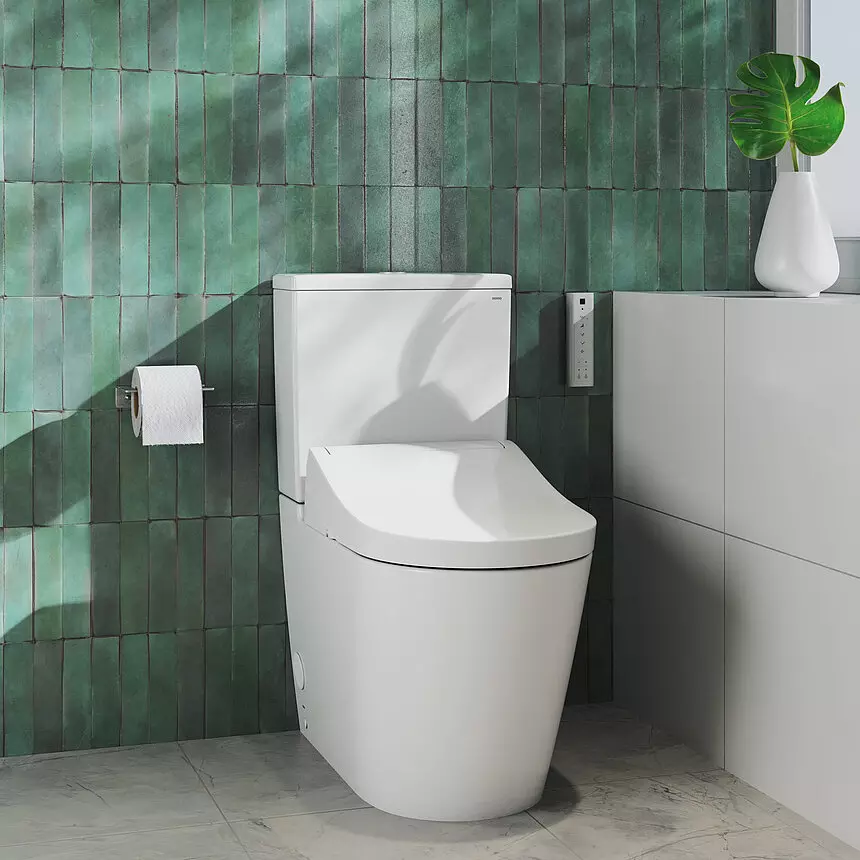 Dusch-WC WASHLET® „RG“ 383 × 130 mm in weiß Dusch-WC WASHLET® „RG“ 383 × 130 mm in weiß