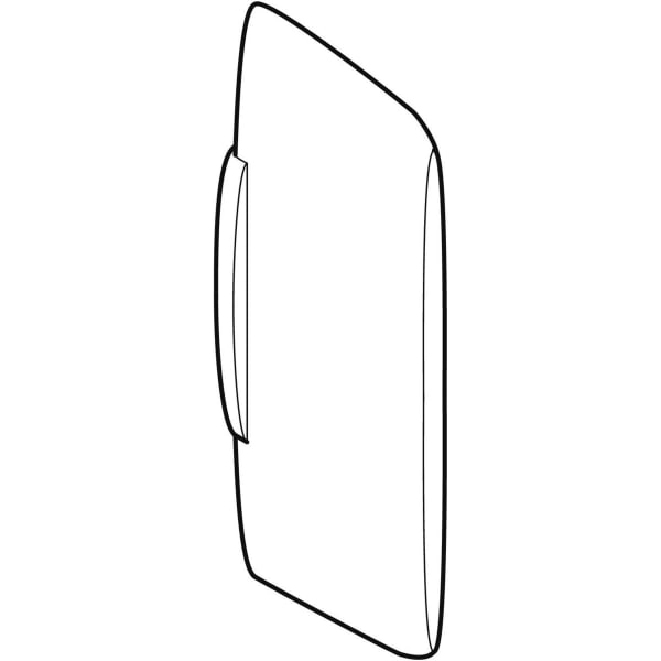 Basic Urinaltrennwand: weiß-alpin Basic Urinaltrennwand: weiß-alpin