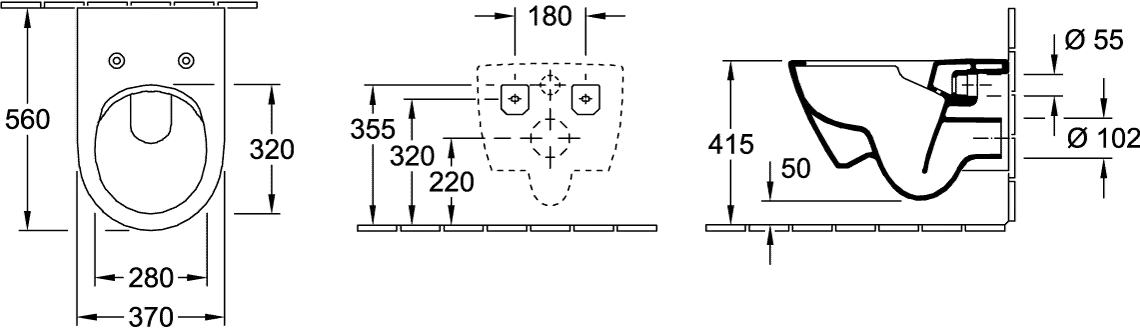 Wand-Tiefspül-WC DirectFlush „Subway 2.0“ 37 × 36,5 × 56 cm in Weiß Alpin, ohne Spülrand, Abgang waagerecht Wand-Tiefspül-WC DirectFlush „Subway 2.0“ 37 × 36,5 × 56 cm in Weiß Alpin, ohne Spülrand, Abgang waagerecht