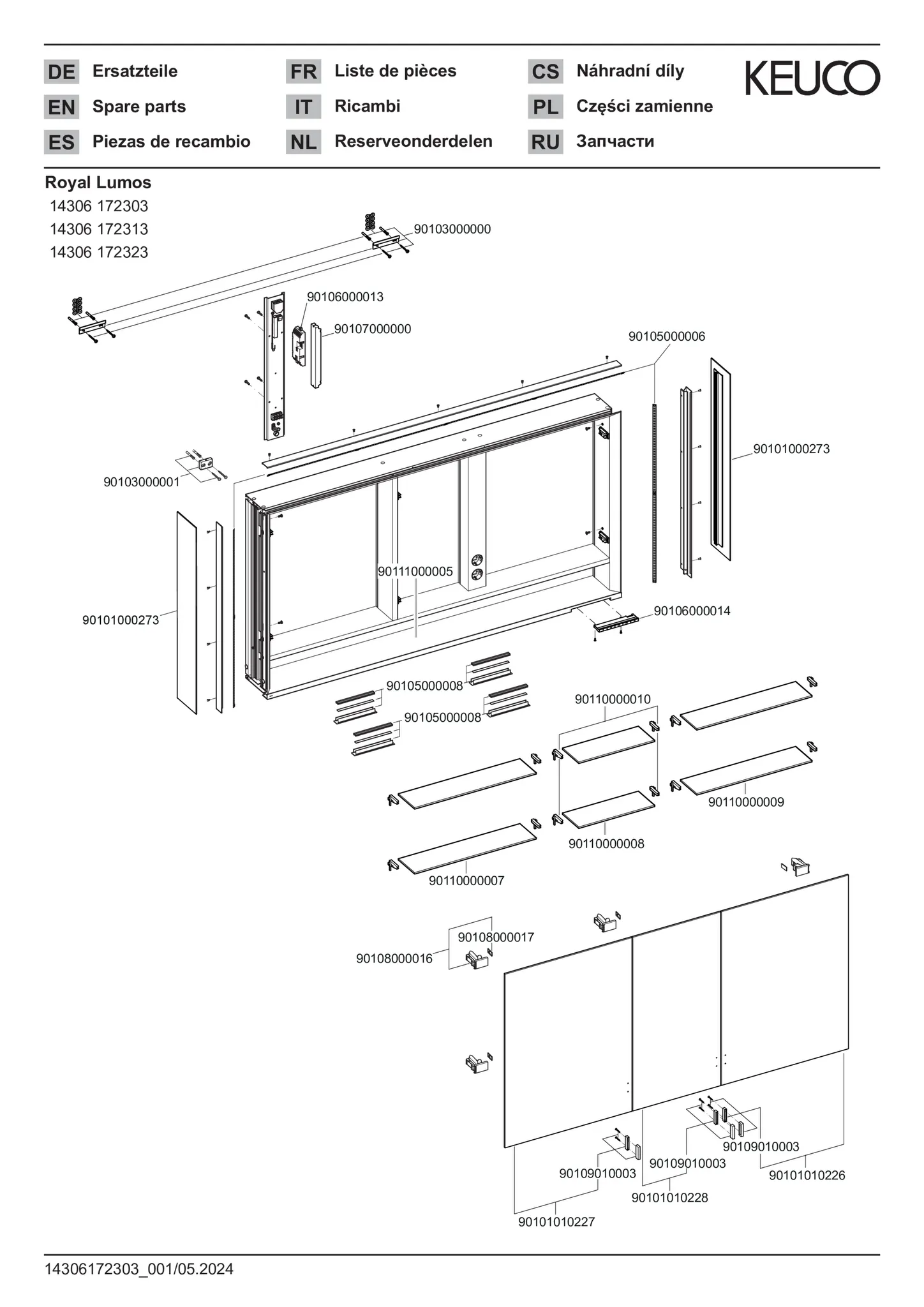 KEUCO Wandvorbau Spiegelschrank mit verdecktem Ablagefach „Royal Lumos“ in Silber (eloxiert), Aufputz, mit Steckdosen 1400 × 735 × 165 mm KEUCO Wandvorbau Spiegelschrank mit verdecktem Ablagefach „Royal Lumos“ in Silber (eloxiert), Aufputz, mit Steckdosen 1400 × 735 × 165 mm