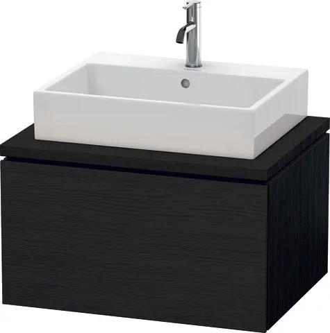 Duravit Waschtischunterschrank wandhängend „L-Cube“ 72 × 40 × 54,7 cm Eiche Schwarz